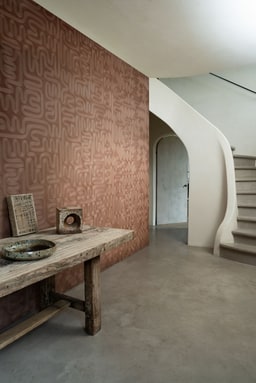 Sarana in een interieur, kleur Mahogany — niet de kleur van dit product