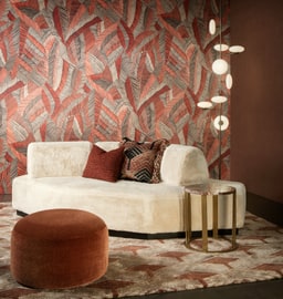 Chintz in een interieur, kleur Crimson — niet de kleur van dit product