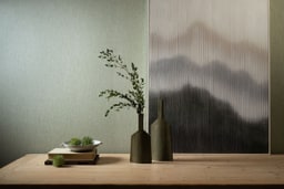Terre de Lin in een interieur, kleur Vert d'Eau — niet de kleur van dit product