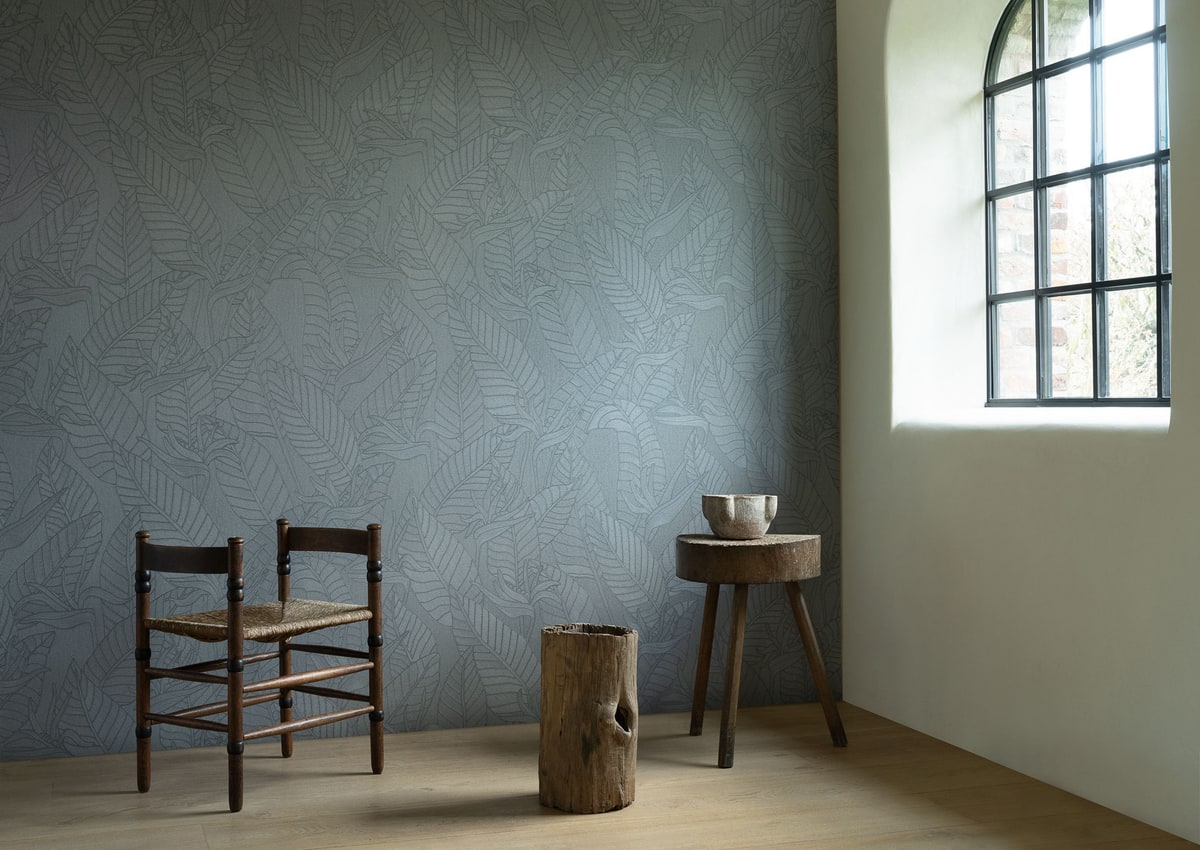 Strelitzia in een interieur, kleur Teal — niet de kleur van dit product