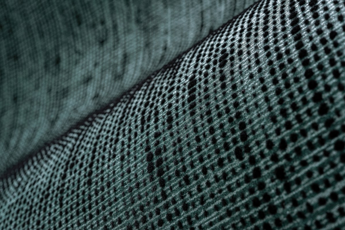 Bouclé in een interieur, kleur Deep Teal — niet de kleur van dit product