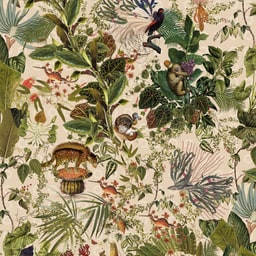 Arte Arte Moooi Menagerie of Extinct Animals Ivory MO2072, het behang zelf