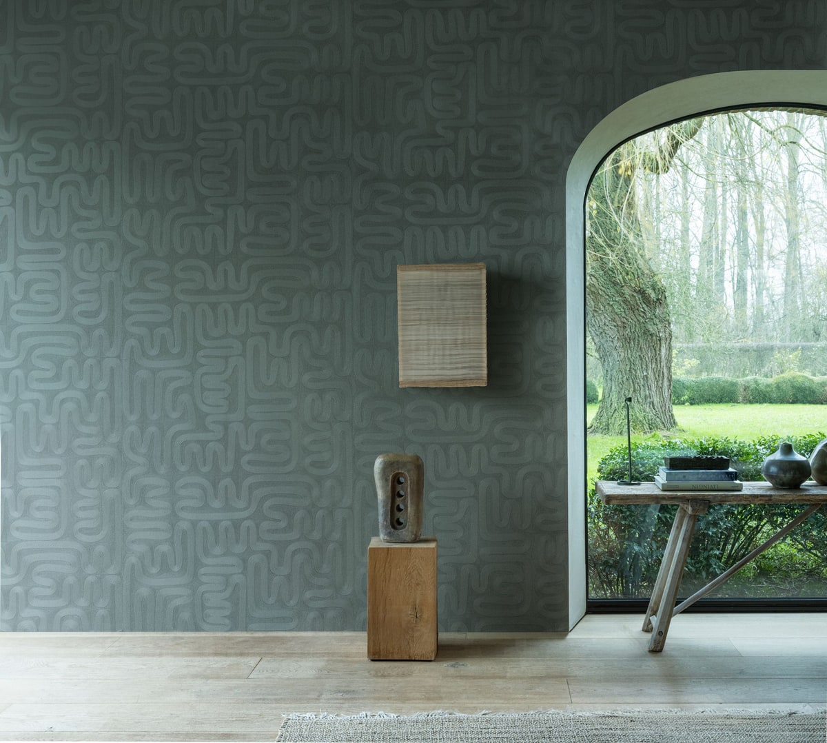 Sarana in een interieur, kleur Eucalyptus — niet de kleur van dit product